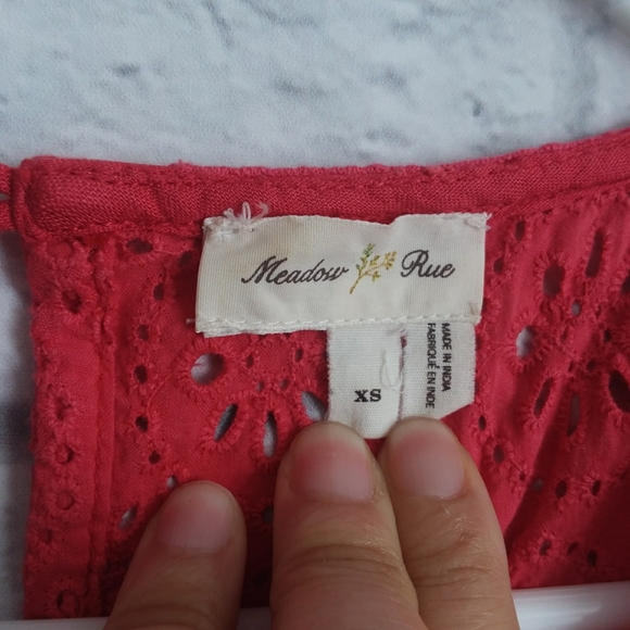 Anthropologie Meadow Rue Boho Sleeveless Top - Picture 5 of 6